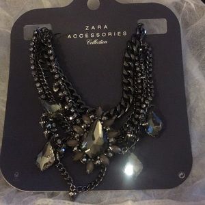 Zara Black Gaudy Necklace